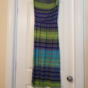 Strapless maxi dress